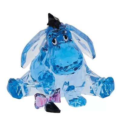 Enesco Facets Disney Winnie The Pooh Eeyore Sitting Figurine, 3 Inch, Blue NEW
