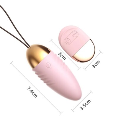 Œuf Vibrant Avec Télécommande - Silicone Rose - Imperméable - 3 Mois Garantie