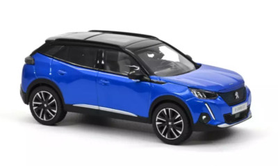 Peugeot E2008 GT Vertigo Blue - 1:43 Norev Die Cast Modellauto ICO904