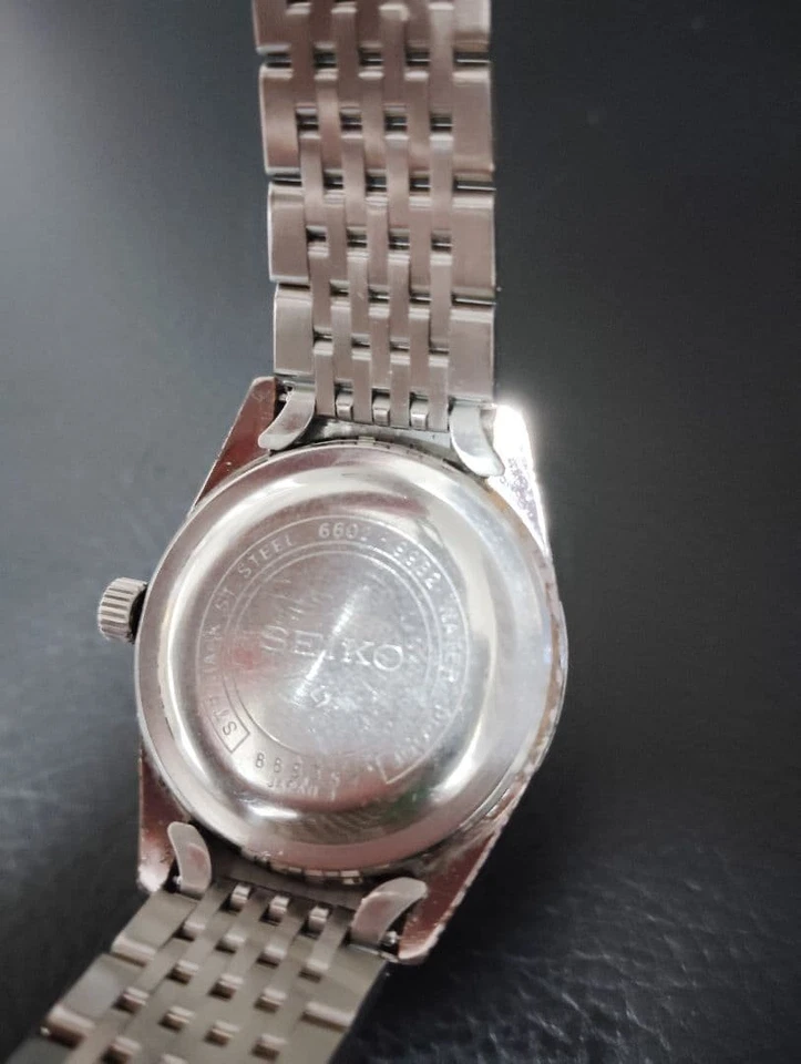 King Seiko 6602 9982 Hand Wind Watch 35.5mm Purple Dial 19mm Band rare - Image 4 of 4