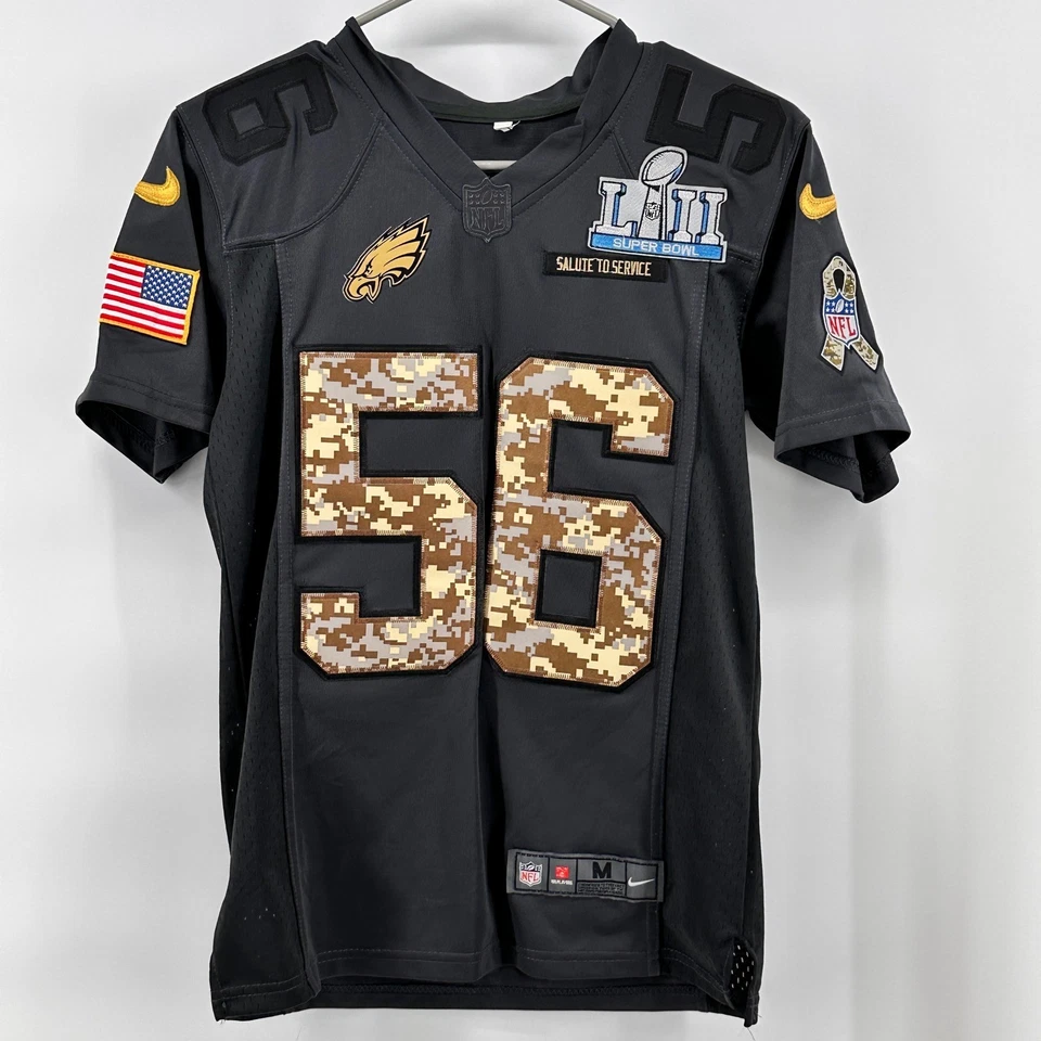 Camiseta Nike Philadelphia Eagles Chris Larga 56 Juvenil Super Bowl LII M Foto 2 de 4