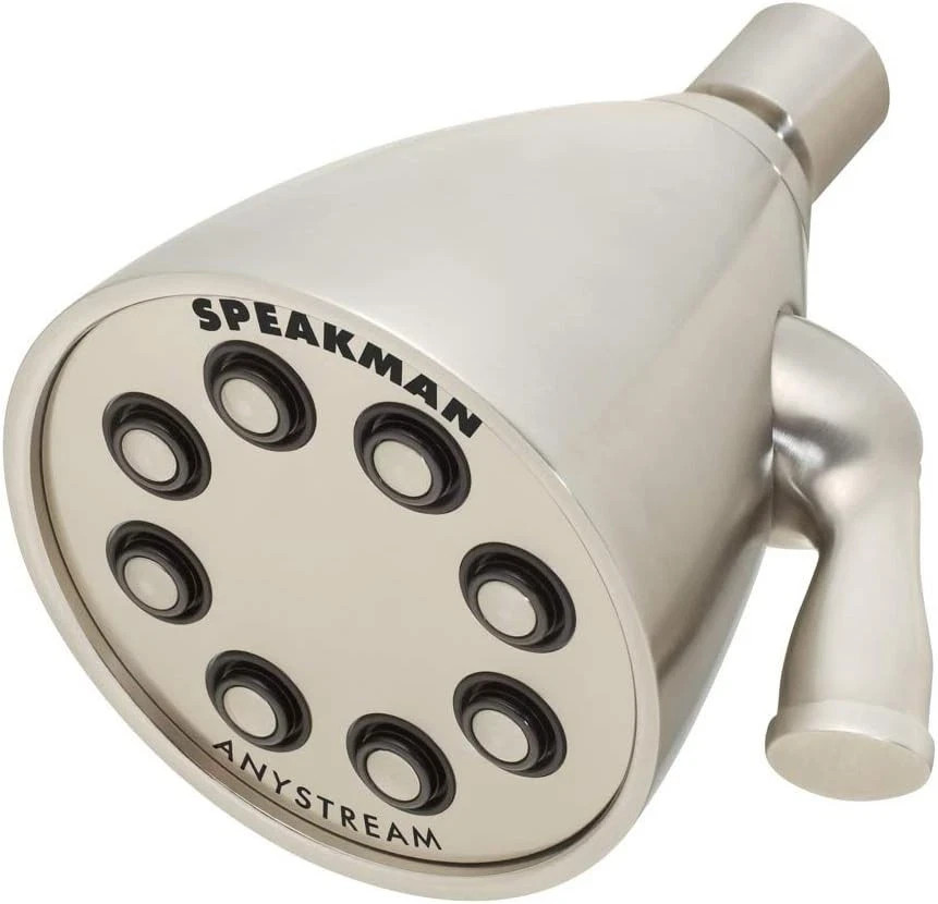 Speakman S-2251-BN Signature Icon Anystream High Pressure Adjustable Solid Brass
