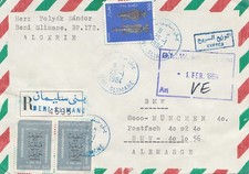 French colonies: Algerie 1984 par avion registered to BMW Munich