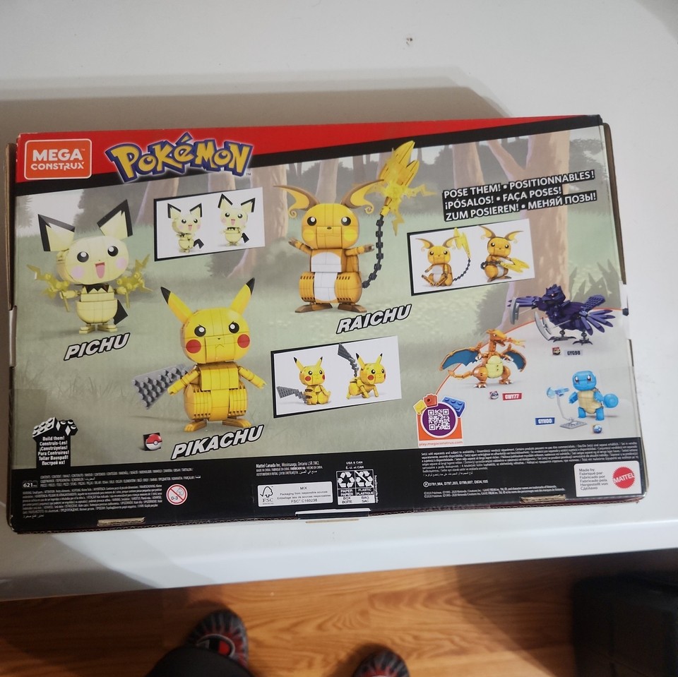 Mega Construx Set Da Costruzione Pokémon Pikachu - 280 Mattoncini, Action Figure Snodabile Da 10 Cm, Giocattolo Per Bambini 6+ Anni - 5