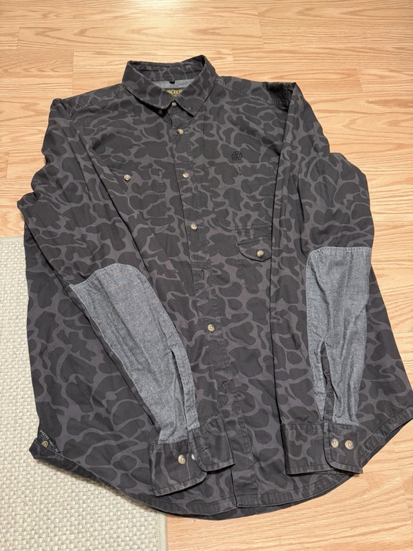 Vintage 10 Deep Shirt Black Camo XL