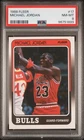 1988 FLEER #17 MICHAEL JORDAN PSA 8