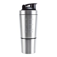 27oz Stainless Steel Protein Shaker Bottle with Wire Whisk BPA Free Leak