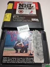 Lot Of 2 Sega Genesis family games NHL 94 + Hardball 94  wt12 26361