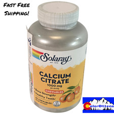 Calcium Citrate Chewables 1000mg Natural Orange Flavor 60 Count Exp 05 2029
