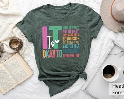It 39 s Okay To Make Some Mistakes Shirt Mental Health Shirt Motivational Shirt