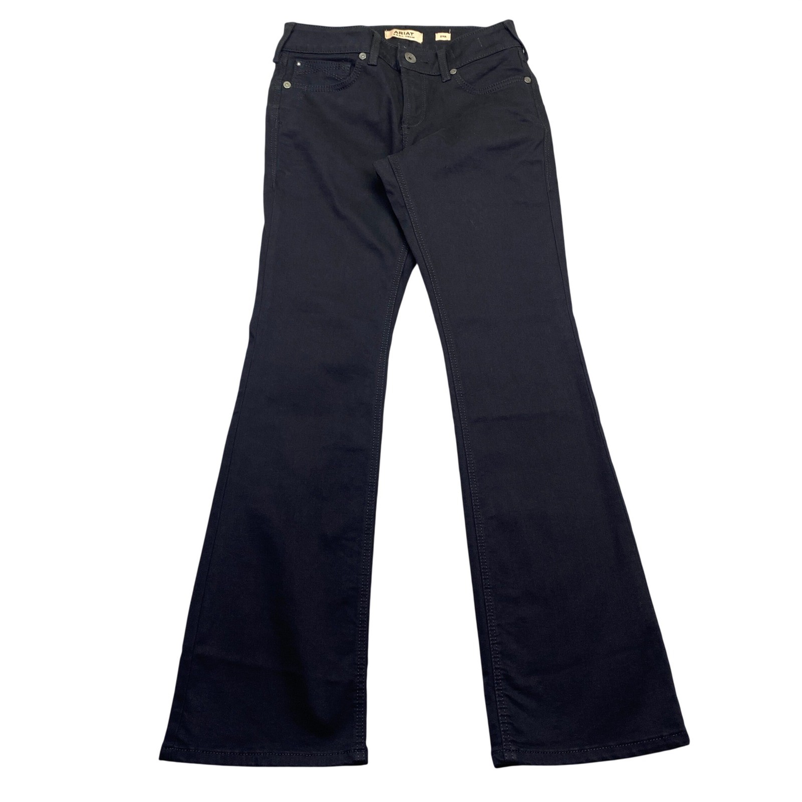 Ariat REAL Denim Perfect Rise Bootcut Black Jeans 29R Grunge Western Retro