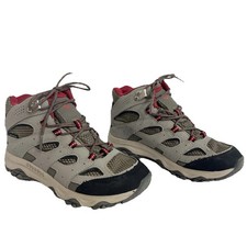 Merrell Moab Hiking Shoe Boot Unisex Child 4M Leather Waterproof MK265701