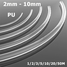 Diameter 2mm -10mm Transparent PU Solid Round Belts Polyurethane Drive Belting