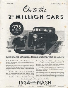 Magazine Ad - 1934 - Nash