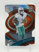 Will Fuller V 2021 Panini Spectra #61 Neon Orange Die Cut #/10 SN Miami Dolphins