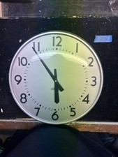 (SH24) - VINTAGE 13.5" STANDARD ELECTRIC SLAVE CLOCK