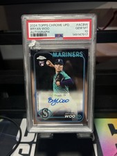 2024 Topps Chrome Update Series - Autographs Bryan Woo #AC-BW (AU, RC)