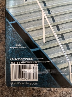 Transworld Skateboard Magazine October 2000 Volume 18 Number 10