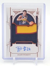JALEN PICKETT 2023-24 NATIONAL TREASURES RPA ROOKIE PATCH ORANGE AUTO 72/75