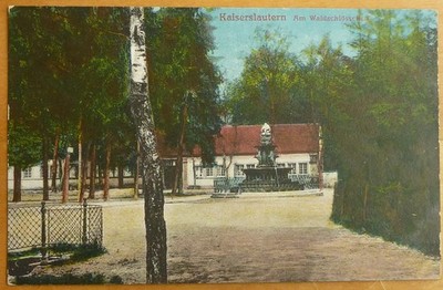 Postcard Kaiserslautern at the Waldschlösschen approx. 1920 Palatinate