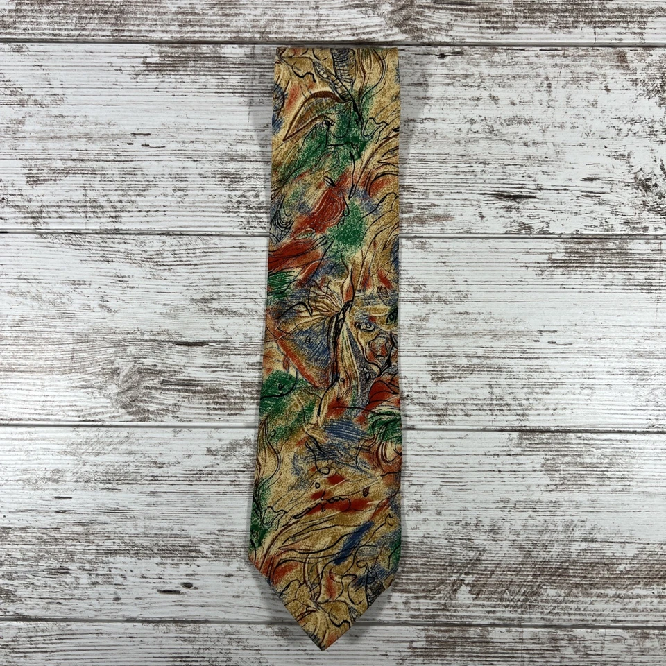 Miles Davis 男式领带(100% 真丝)美国制造 (L-55"/W-3.5"") 抽象艺术 — 第 2/4 张图片