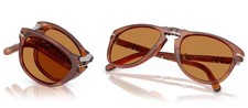 Persol Steve McQueen Folding Sunglasses 54 TERRA DI SIENA Light Brown