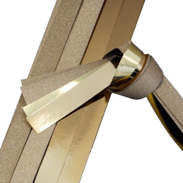 FröBelsterne, Papierstreifen Gold Metallic/Glitter, 20 Streifen, 25Mm X 700Mm-image