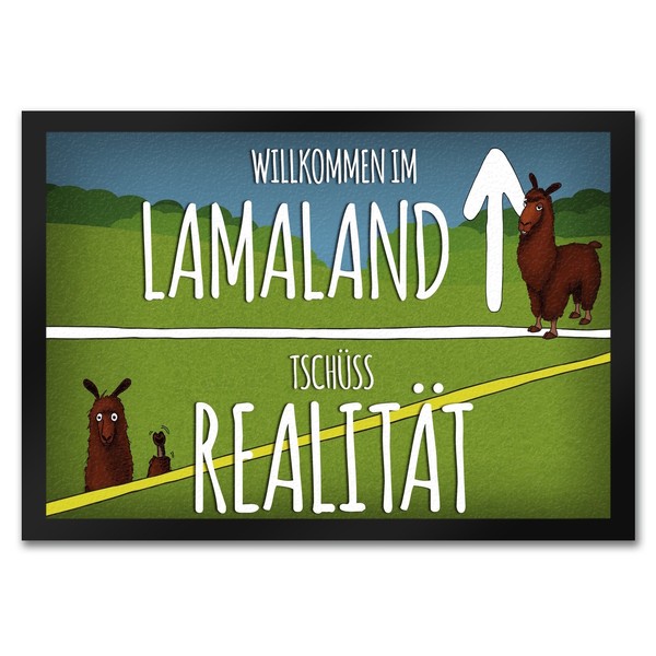 Willkommen Im Lamaland FußMatte Fussmatte FußAbtreter Schmutzfangmatte-image