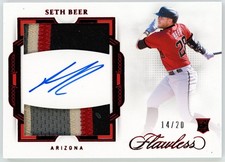 2022 Flawless Ruby Seth Beer RC Auto Patch 14/20 #RDPA-SB