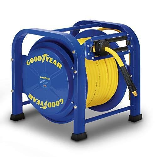 Goodyear Portable Industrial Retractable Air Hose Reel - 3/8