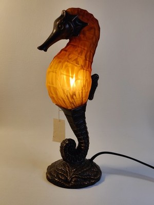 Tin Chi  Seahorse Lamp By Andrea Sadek VINTAGE 