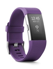 Fitbit Charge 2 - Heart Rate/Fitness Wristband Watch Plum Small - FB407SPMS