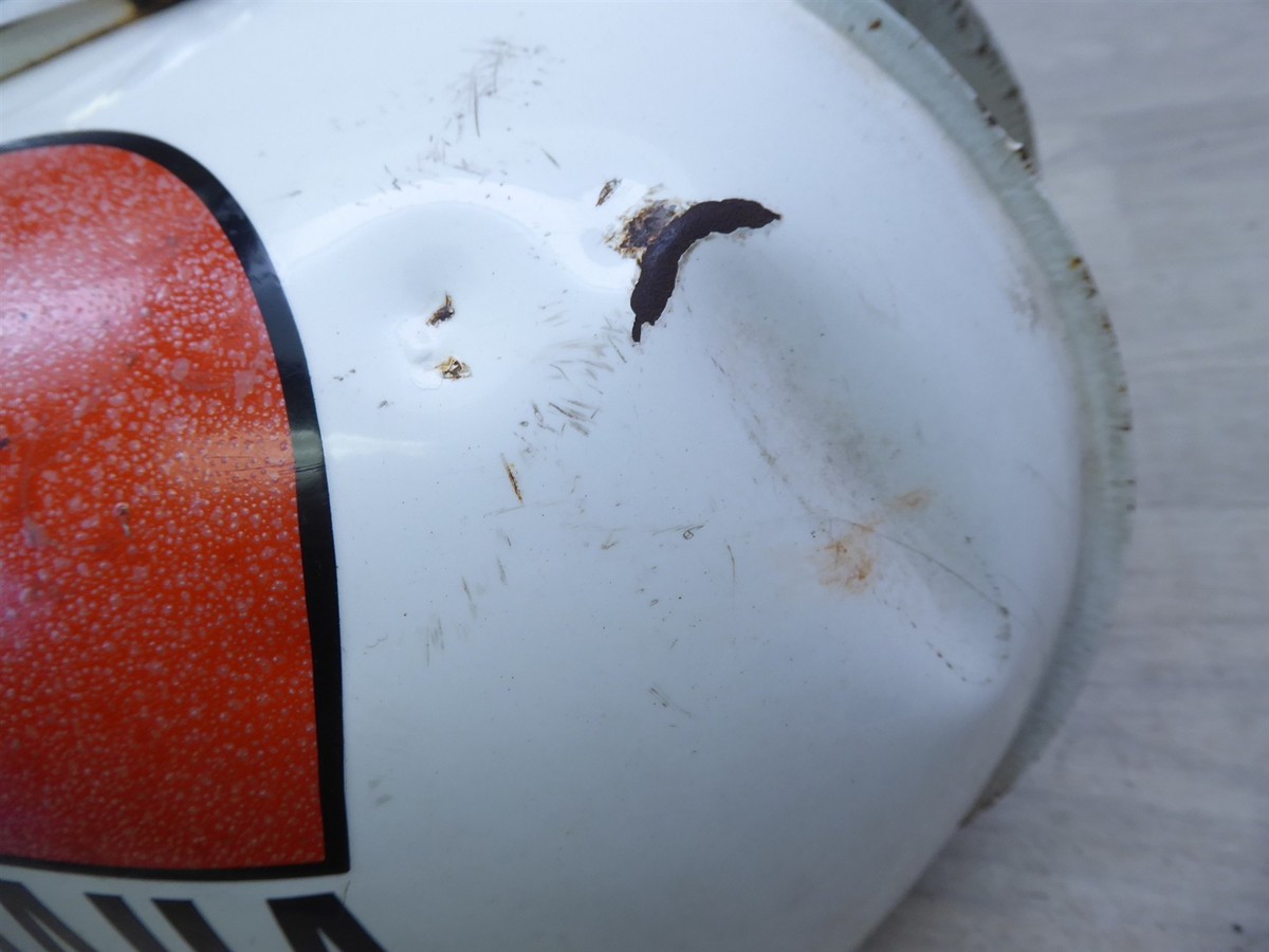 1973-75 Yamaha RD250 Y20815) white gas petrol fuel tank with cap