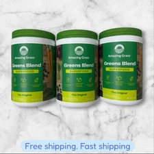 FOR 3 Amazing Grass Green Superfood The Original 12.6 Oz 45 Servings EXP03/2026