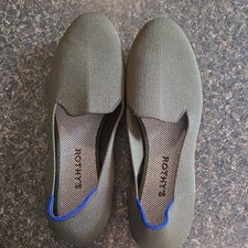 Rothy s Women s Knit Slip-On Lounge Loafers Green US 9.5 M