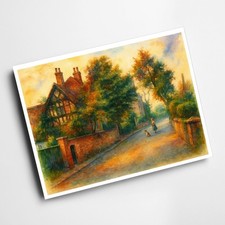A6 PRINT - Park Road, Spondon - Vintage Art Style