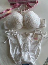 Vintage Victoria's Secret Push Up Bikini Set Size L/M NWT