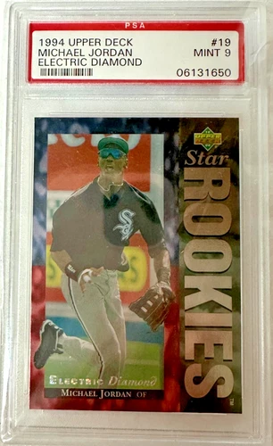 1994 Upper Deck - Star Rookie Michael Jordan #19 Electric Diamond PSA 9