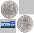 Silver 1853  US Philadelphia Mint Seated Liberty Half Dime🪙Type 3🪙