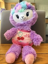 Pikmi Pops Pajama Llamas Cherry Sweet Plush toy in purple and pink