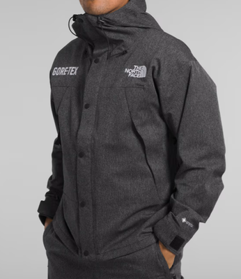 The North Face Men's GTX Mountain Zip Up Hooded Jacke Black Denim