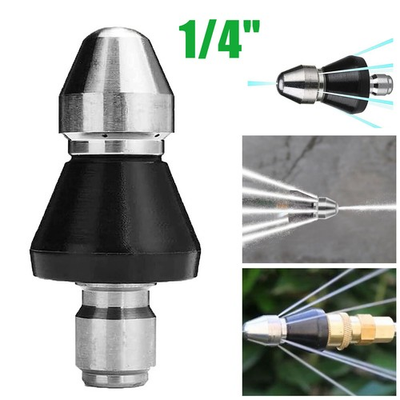 #ad Sewer Cleaning Tool High pressure Nozzle 5000psi Pipe Cleaner 1 4 Inch Connector $8.97