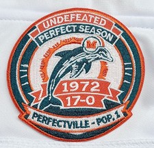  Miami Dolphins 1972 Undefeated Perfect Season Embroidered Iron-Sew-On Patch 