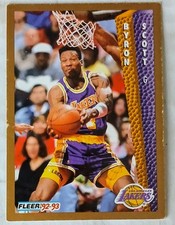 1992-93 Fleer - Byron Scott #111 Los Angeles Lakers 