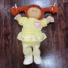 Vtg Coleco Cabbage Patch Red Hair Blue Eyes 1985 Xavier Roberts Original Outfit