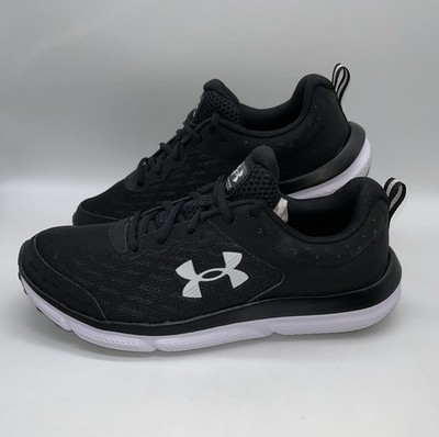 UNDER ARMOUR Women s Charged Assert 10 Black/White Sneakers   Size 11 W ~ NEW