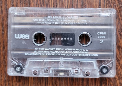 Aries, Luis Miguel cassette (WEA, 1993) - Picture 6 of 6
