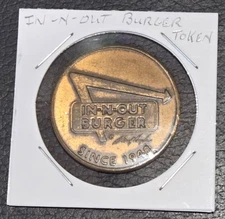 IN-N-OUT Burger INO RARE Nice 30th Anniversary Commemorative 1978 Burger Coin