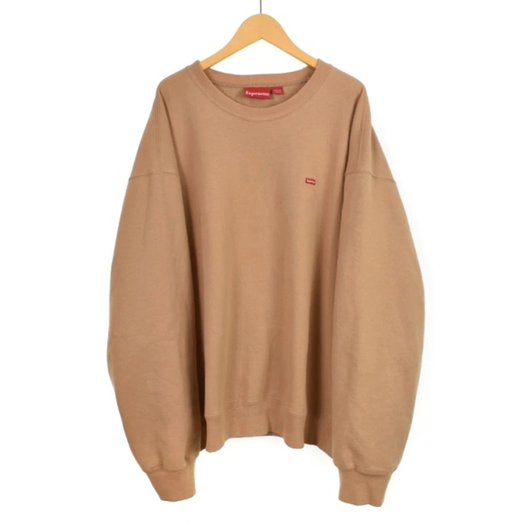 SUPREME petite boîte logo sweat trainer pull XL beige occasion 1c69132935ec7c891a1b
