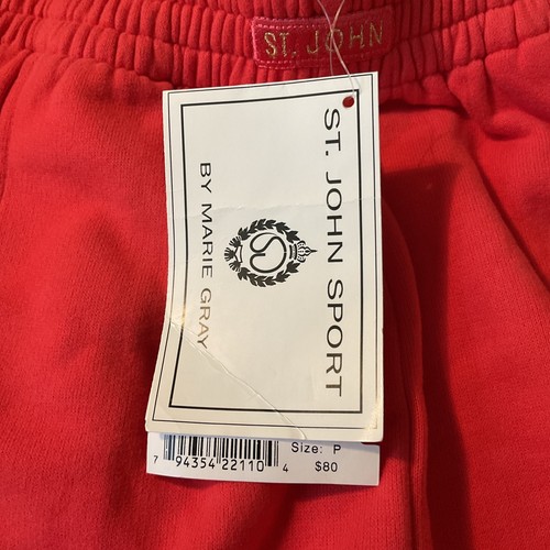 St. John Sport by Marie Gray- Red Shorts Size P (S) Stretch Vintage NWT - Picture 6 of 9